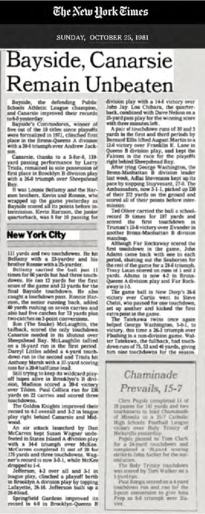 thumbnail of 1981-10-25-BAYSIDE, CANARSIE REMAIN UNBEATEN – The New York Times_p372-OCR-title-HL