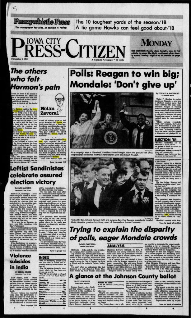 thumbnail of 1984-11-05-Iowa_City_Press_Citizen_Mon__Nov_5__1984_p001-OCR-title-HL-CON