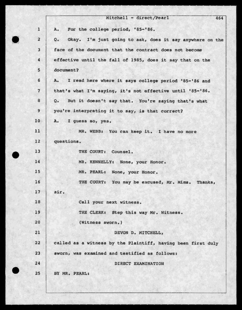 thumbnail of 1989-03-09-case-88-CR-00709-Mitchell-testimony-transcript-TITLE-OCR