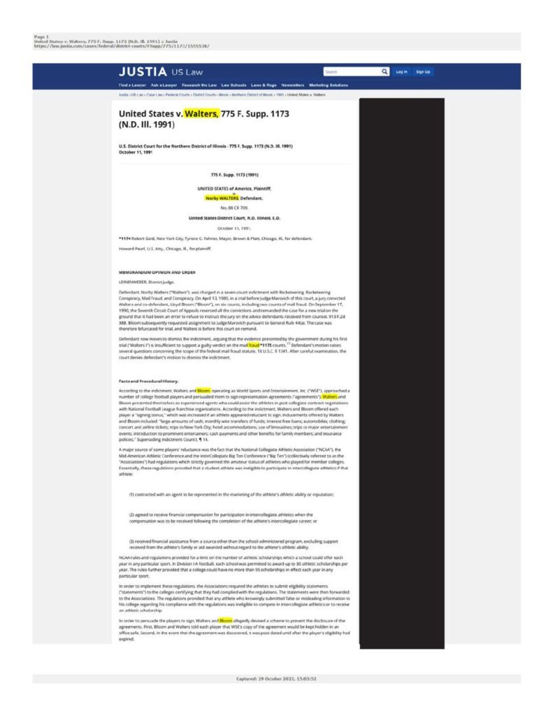 thumbnail of 1991-10-11-United States v. Walters, 775 F. Supp. 1173 (N.D. Ill. 1991) __ Justia-law.justia.com_Redacted-title-OCR-HL