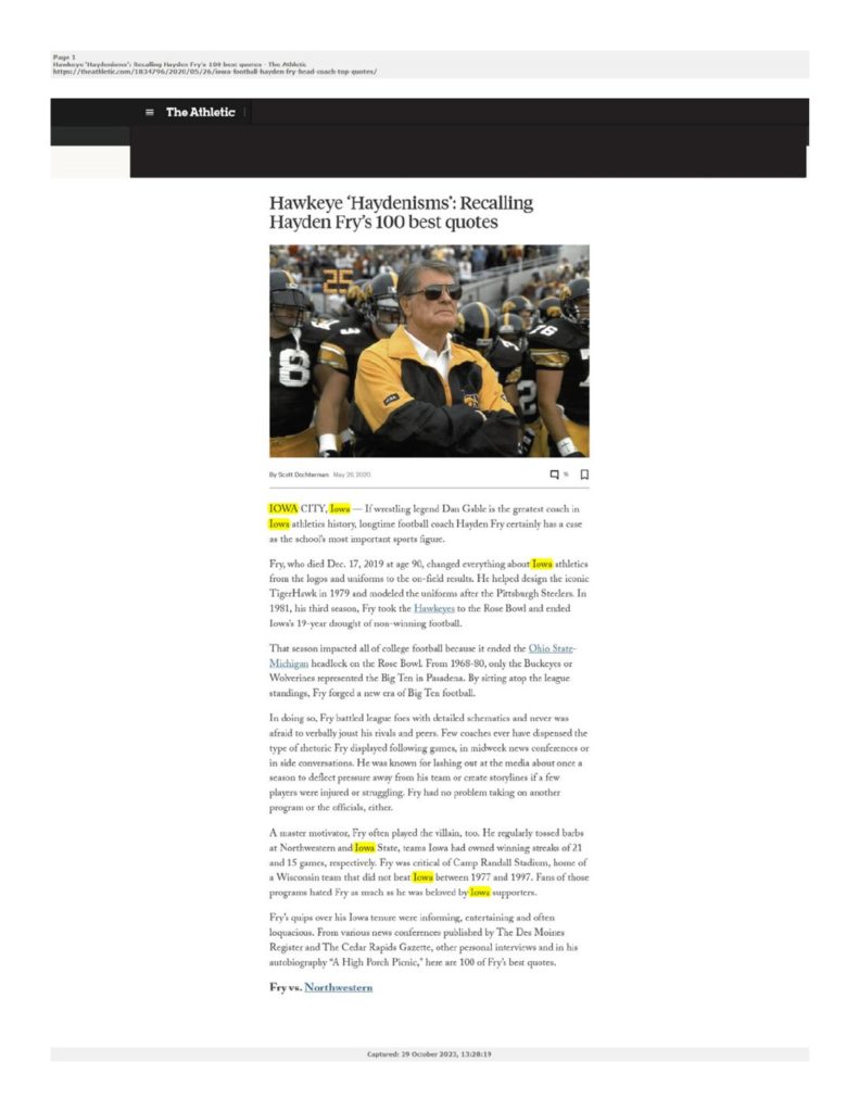 thumbnail of 2020-05-26-Hawkeye ‘Haydenisms’_ Recalling Hayden Fry’s 100 best quotes – The Athletic-theathletic.com_Redacted-title-OCR-HL